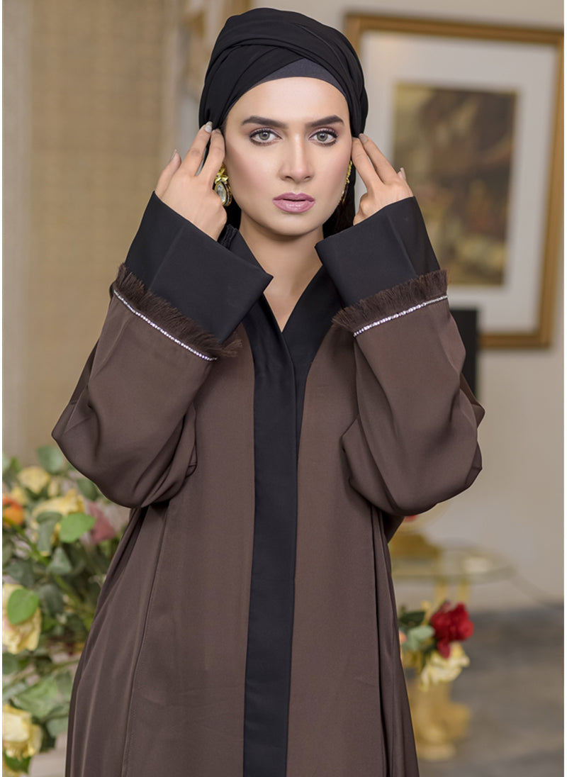 Hijab Ul Hareem Brown Musk Abaya
