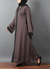 Hijab Ul Hareem Hijabulhareem Designer Stone Work Nida Fabric Abaya 0116-RC-A331