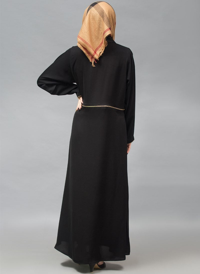 Hijab Ul Hareem Coat Style Designer Abaya 0119-P-951