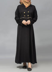 Hijab Ul Hareem Coat Style Designer Abaya 0119-P-951