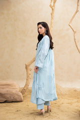 Threads & Weaves Stitched 3 Piece Emb Lawn Suit-BL26103