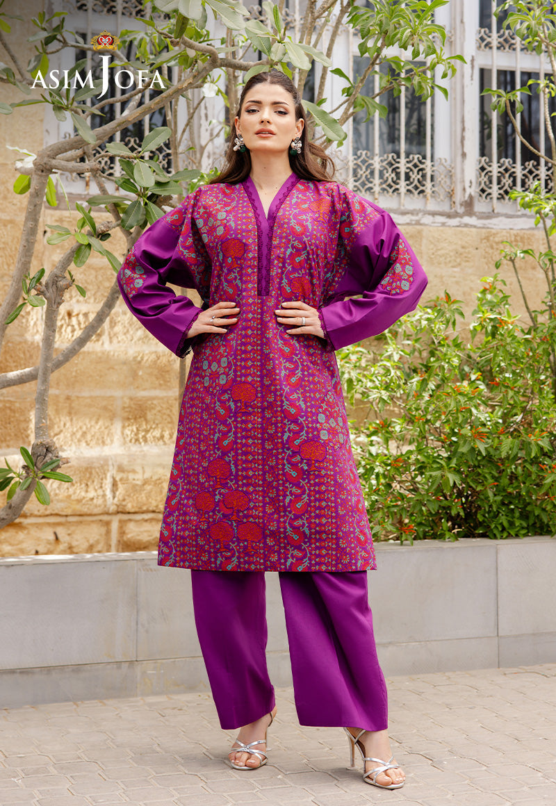 The Minimal Pret 2 By Asim Jofa Stitched 2 Piece Cambric Collection'2025-AJPB-191