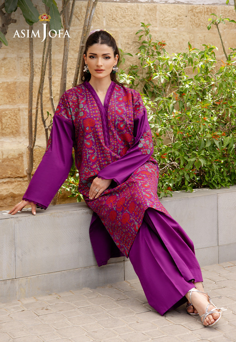 The Minimal Pret 2 By Asim Jofa Stitched 2 Piece Cambric Collection'2025-AJPB-191