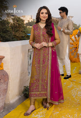 Asim Jofa Dastaan Ajda-22 Embroidered Chiffon 3 Pcs