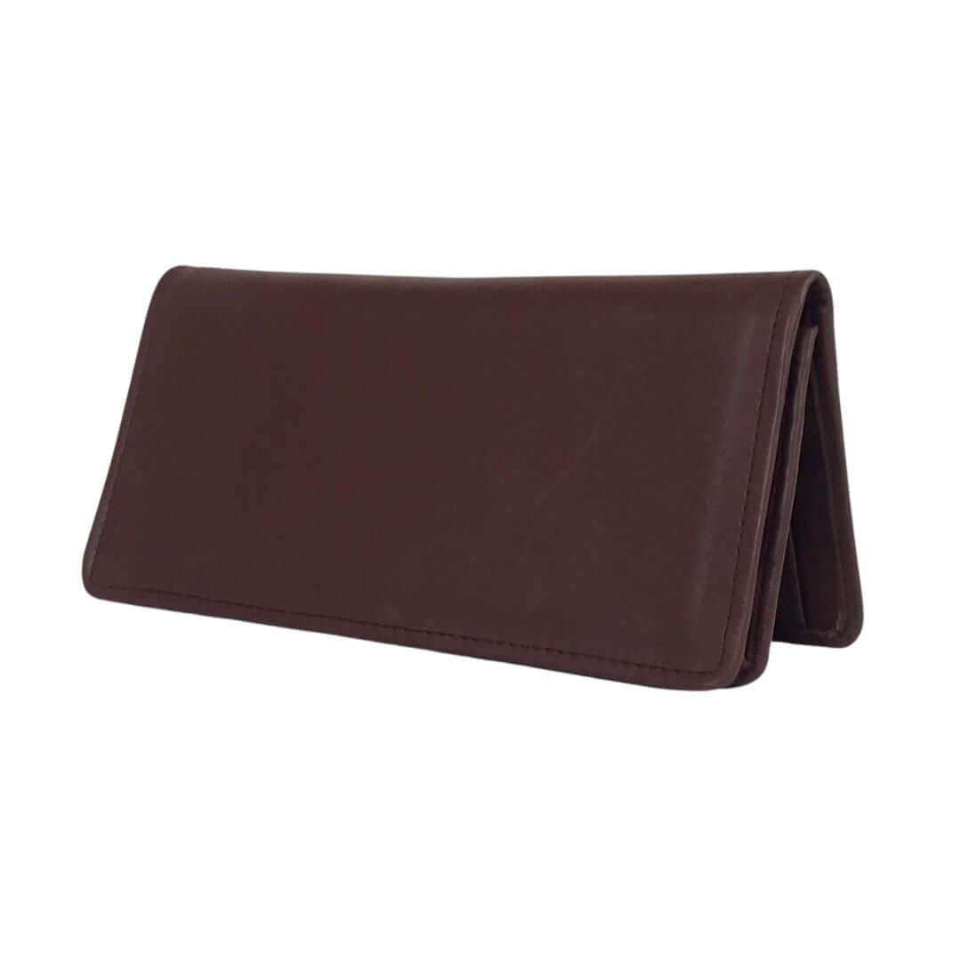 Long Brown Leather Wallet - Bag X