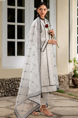 Zarif Unstitched 3 Piece Emb Lawn Summer Suit-ZF-01-Linnea
