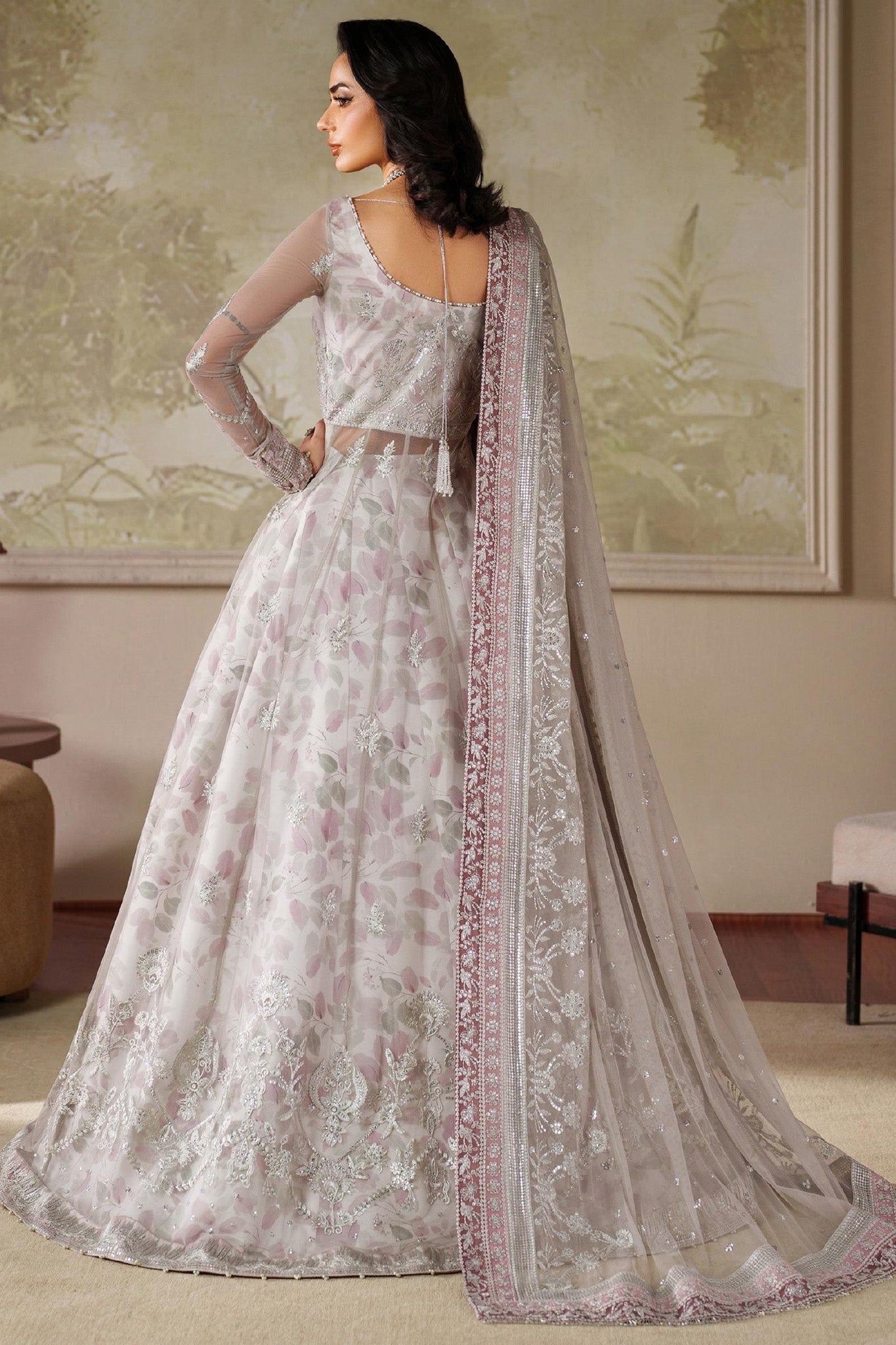 Zaneera by Zarif Unstitched 3 Piece Printed & Emb Formals Collection'2025-Zrf-Zpe-01-Anairah