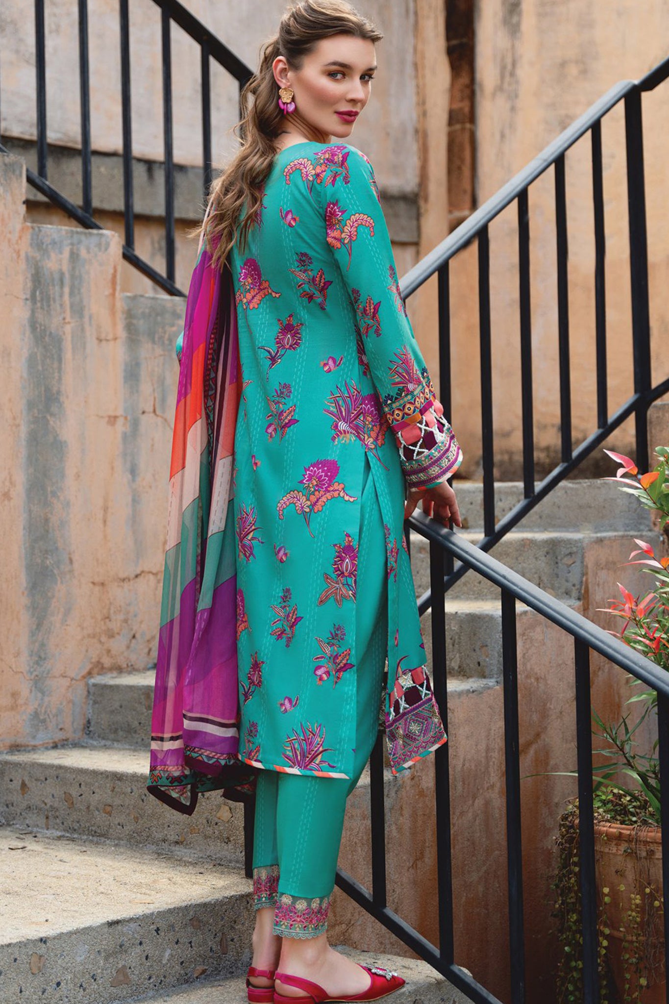 The Enchanted Garden By Gulaal Unstitched 3 Piece Lawn Vol-02 Collection'2024-GL-01-Almeria