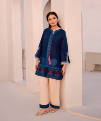 Dastoor By Kross Kulture Stitched 2Pc - Cottom Emb Suit
