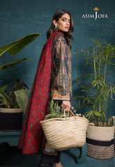 Asim Jofa Gul Rung Pret Collection Ajgr-17 Printed Swiss Lawn 3 Pcs