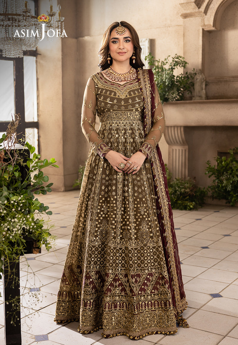 Asim Jofa Khwab-e-Naubahar Ajnb-11 Embroidered Chiffon 3 Pcs