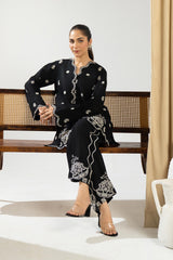 Mannat Clothing Stitched 2 Piece Spring Edit-Noir
