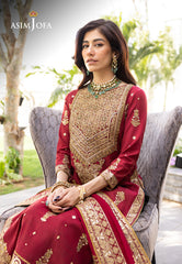 Asim Jofa Mera Haseen Jora - RTW Ajjh-02 Embroidered Raw Silk 3 Pcs