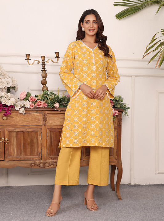 Rangeen Stitched Shirts Jasmine Embroidered Self Jacquard