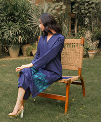 Rozmara By Kross Kulture Stitched 2PC - Khaddar Solid Suit Collection'2025-0001207-XSM-NAV