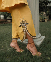 Rozmara By Kross Kulture Stitched 2PC - Khaddar Solid Suit Collection'2025-0001257-XSM-YEL