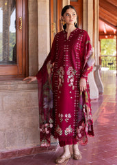 Bloom By Saira Shakira Unstitched 3 Piece Luxury Lawn Collection'2025-02-A-Hanging Gardens