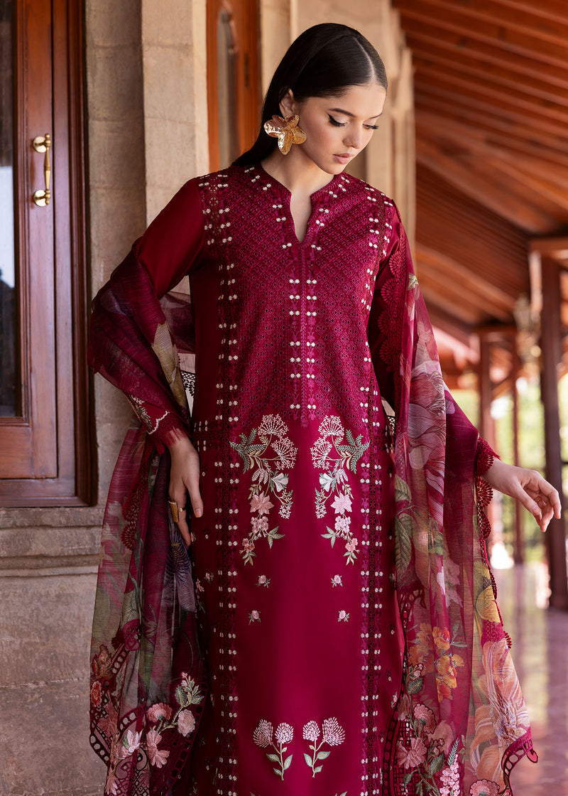 Bloom By Saira Shakira Unstitched 3 Piece Luxury Lawn Collection'2025-02-A-Hanging Gardens