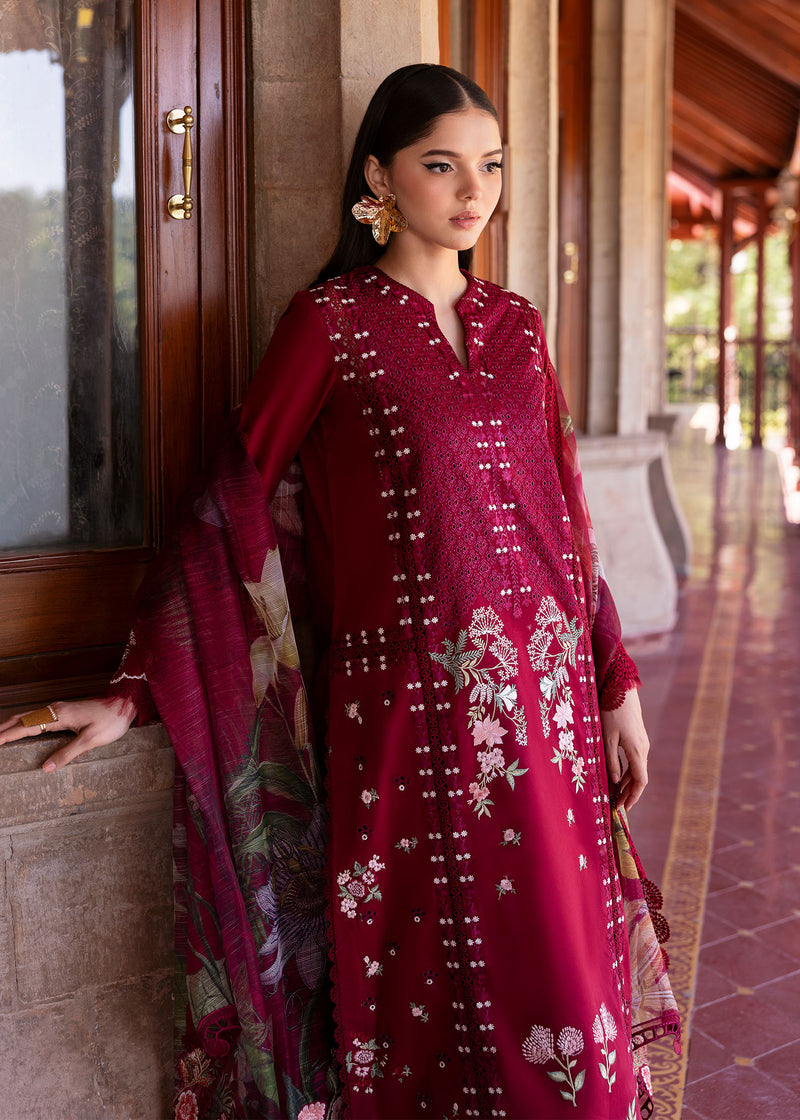 Bloom By Saira Shakira Unstitched 3 Piece Luxury Lawn Collection'2025-02-A-Hanging Gardens