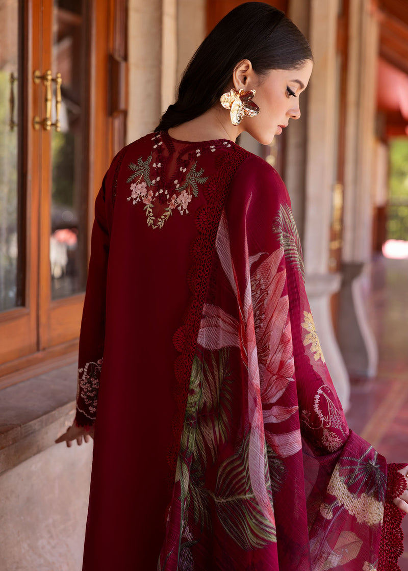 Bloom By Saira Shakira Unstitched 3 Piece Luxury Lawn Collection'2025-02-A-Hanging Gardens