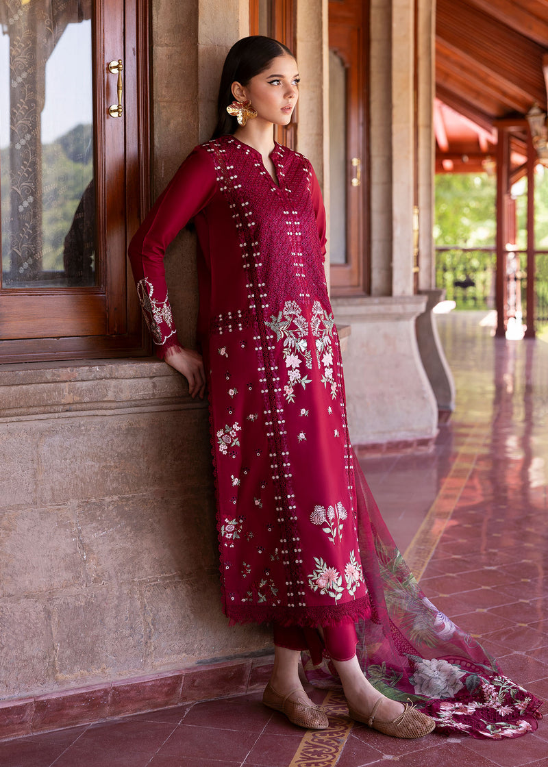 Bloom By Saira Shakira Unstitched 3 Piece Luxury Lawn Collection'2025-02-A-Hanging Gardens