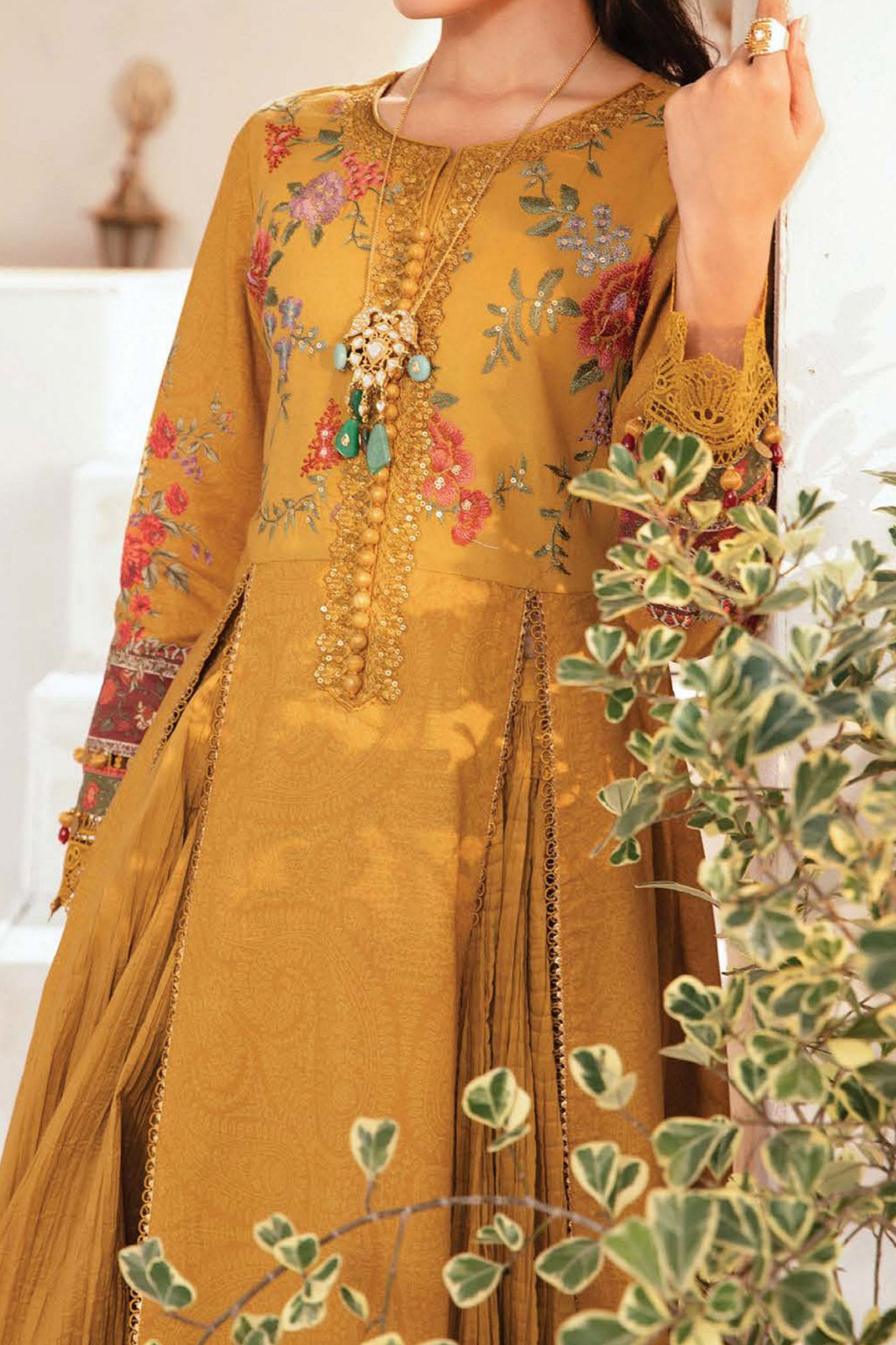 M Prints By Maria B Unstitched 3 Piece Luxury Emb Lawn Eid 2 Edit Collection'2024-MPT-2202-A