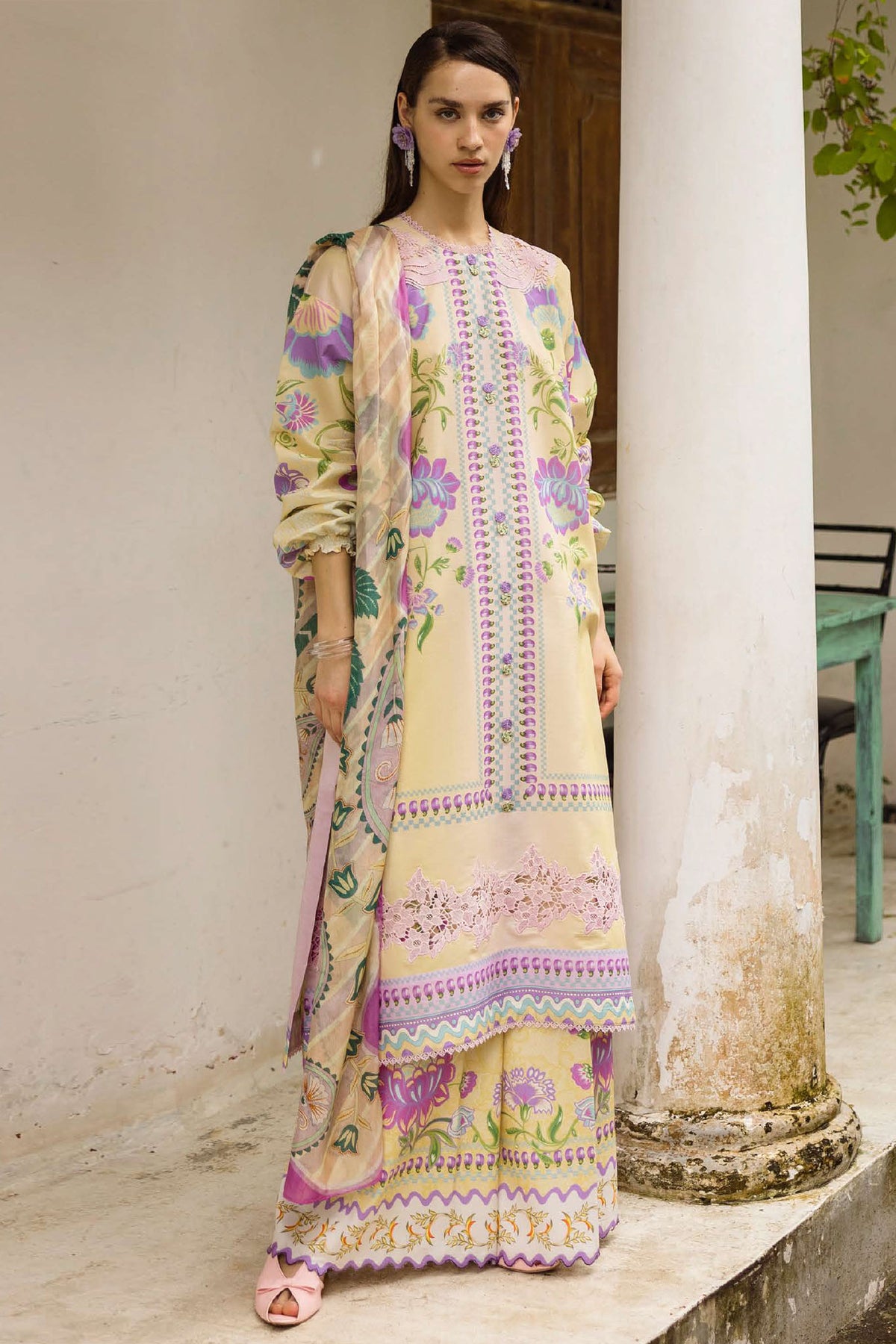 La Dolce Hemline By Mushq Unstitched 3 Piece Summer Collection-HML-02-A-Dulcina