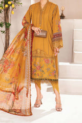 M Prints By Maria B Unstitched 3 Piece Luxury Emb Lawn Eid 2 Edit Collection'2024-MPT-2202-A