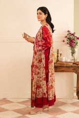 Festive Edit By Sahar Unstitched 3 Piece Emb Lawn Collection-02-Antique Rosewood