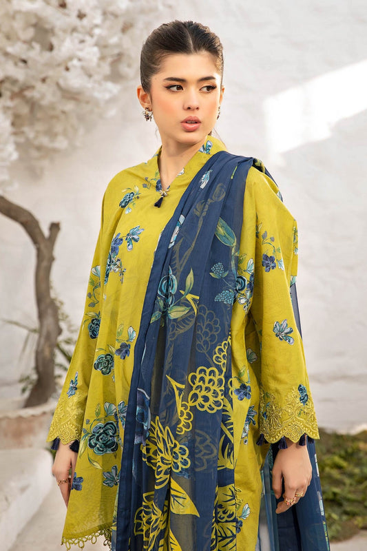 M.Basics By Maria B Unstitched 3 Piece Lawn Vol-01 Collection-02-A