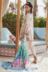 Wes By Farah Talib Aziz Unstitched 3 Piece Luxury Summer Collection-02-Irene Ivory