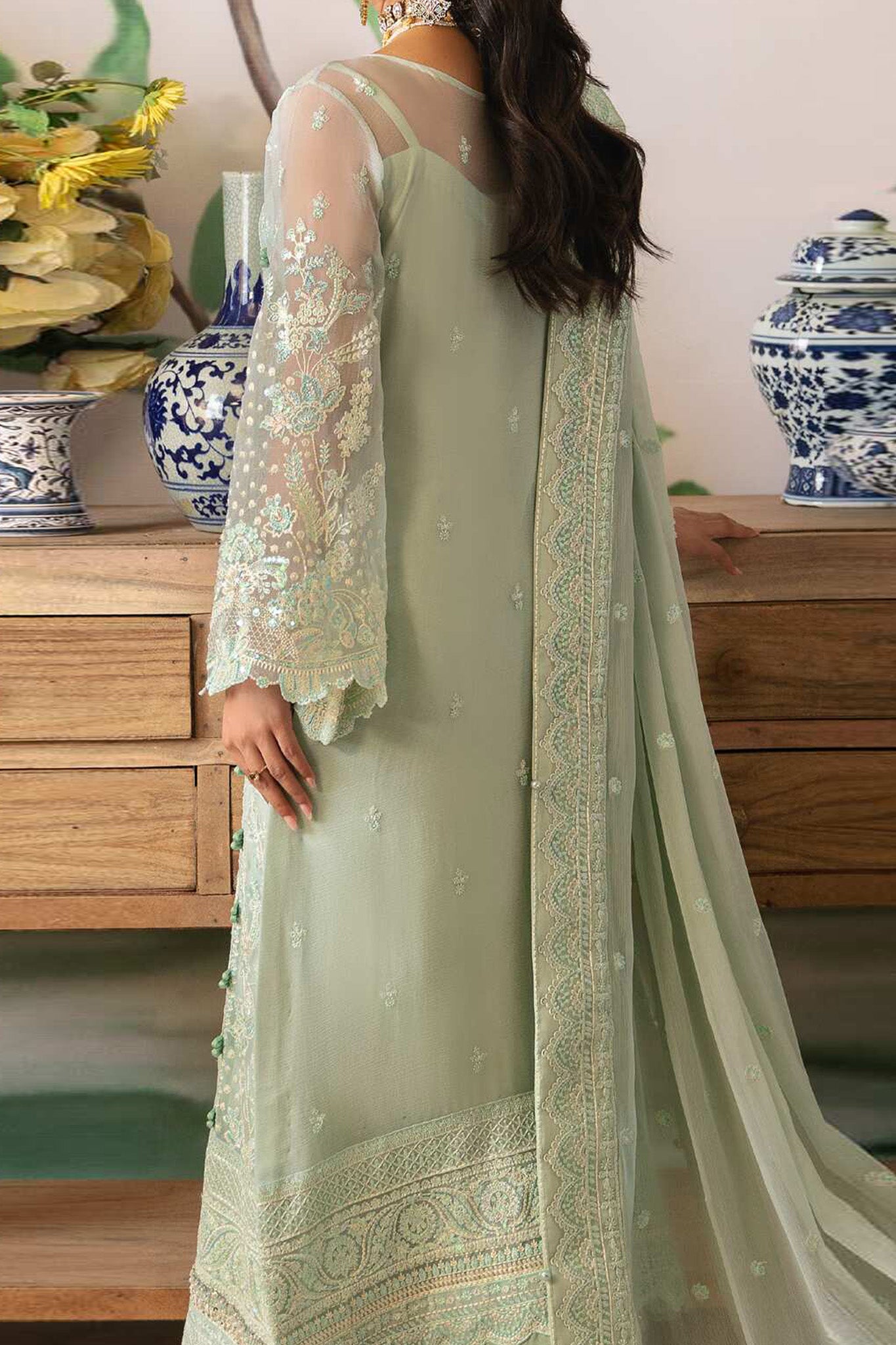 Gulaal Unstitched 3 Piece Luxury Formals Chiffon Collection'2024-02-Jade