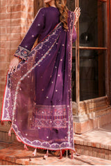 Kaavish By Farasha Unstitched 3 Piece Eid Festive Lawn Collection'2024-02-Shadow Berry