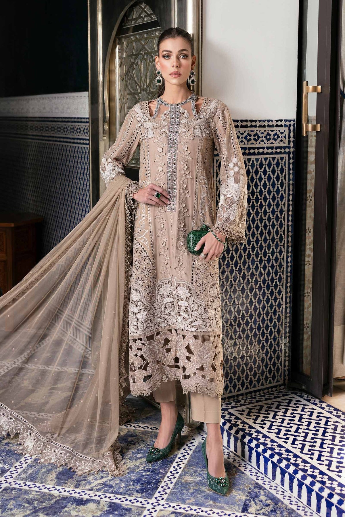 Voyage A'Luxe By Maria B Unstitched 3 Piece Lawn Collection'2025-ML-2502-A