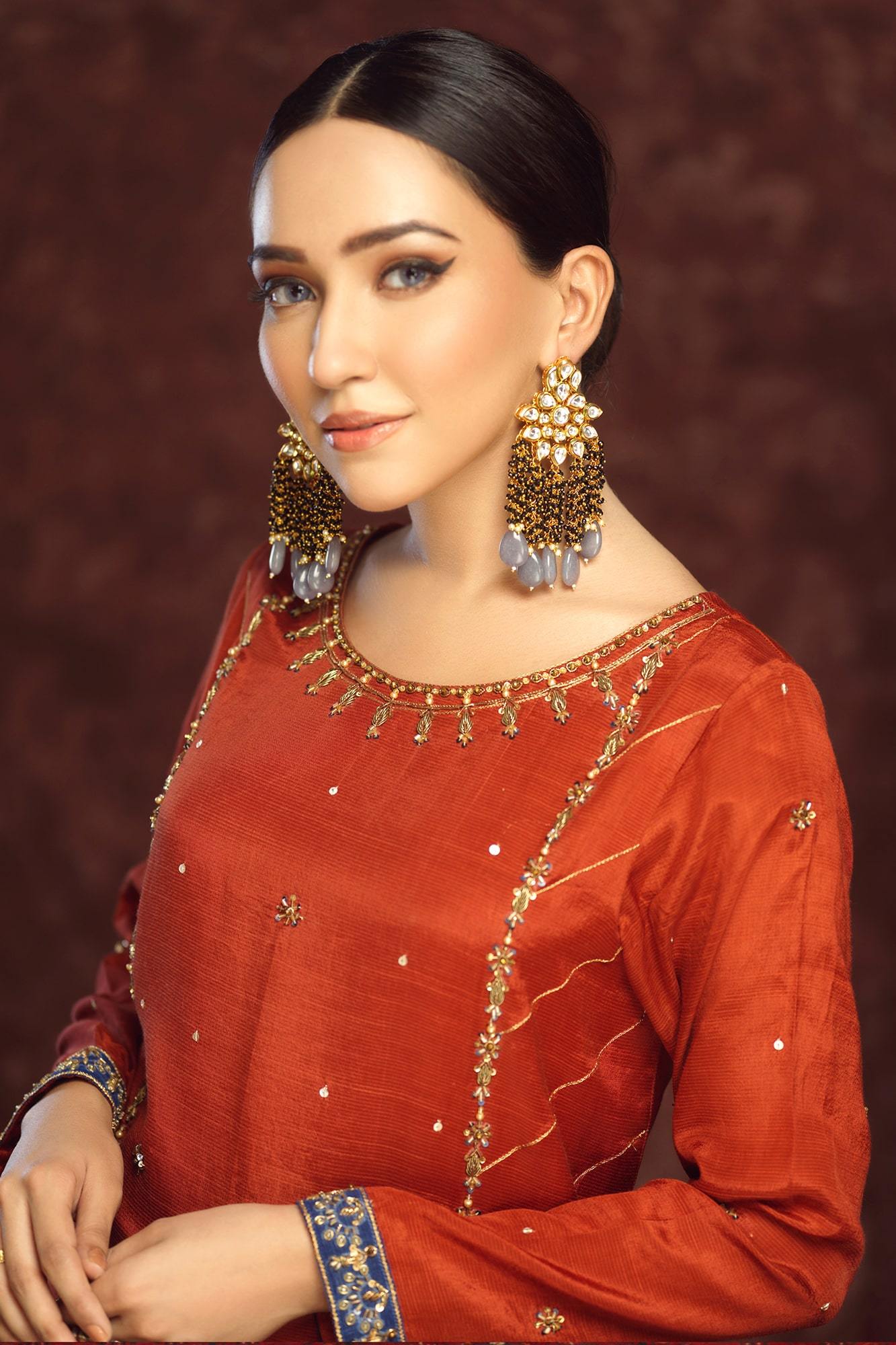 Gehna By Zaaviay Stitched Sunsitara (Three Piece)