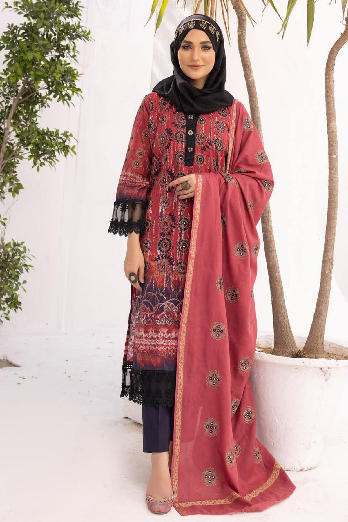 Fadilah by Gul e Zarki Unstitched 3 Piece Lawn Collection'2023-FG-02