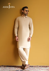 Asim Jofa Unstitched 2 Piece Egyptian Cotton Men's Eid Edit-AJUBM-03