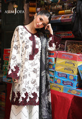 Asim Jofa Eid Signature Ajubf-52 Printed Embroidered Lawn 3 Pcs