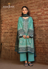 Asim Jofa Eid Signature Ajubf-23 Printed Embroidered Lawn 2 Pcs