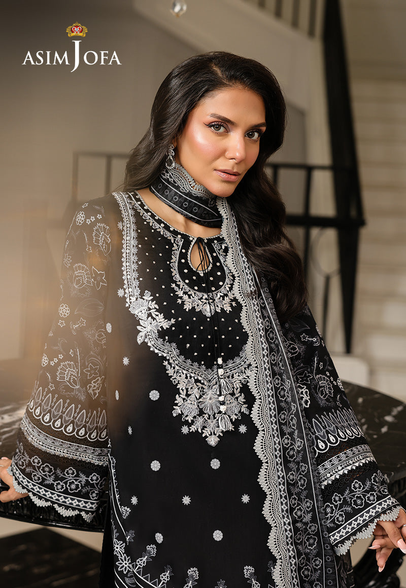 Monochrome by Asim Jofa Unstitched 3 Piece Lawn AJMCH-06
