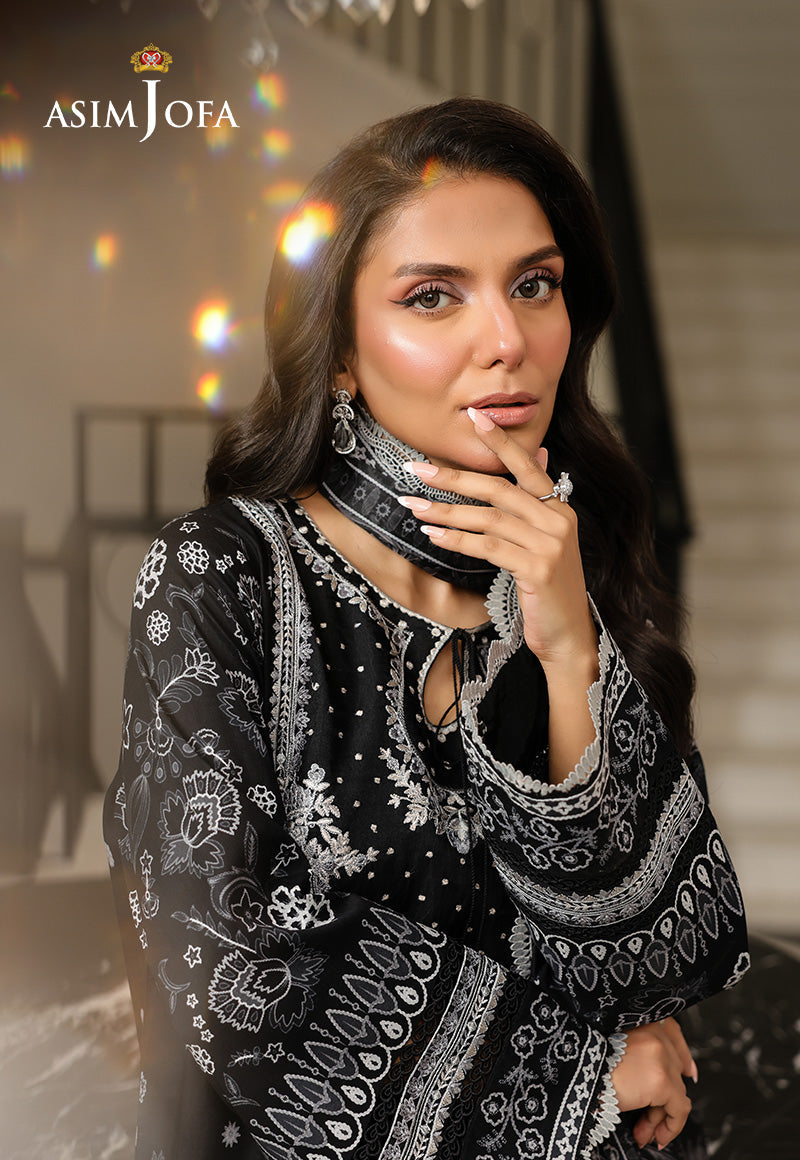 Monochrome by Asim Jofa Unstitched 3 Piece Lawn AJMCH-06