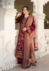 Asim Jofa Eid Signature Ajubf-09 Embroidered Jacquard 3 Pcs
