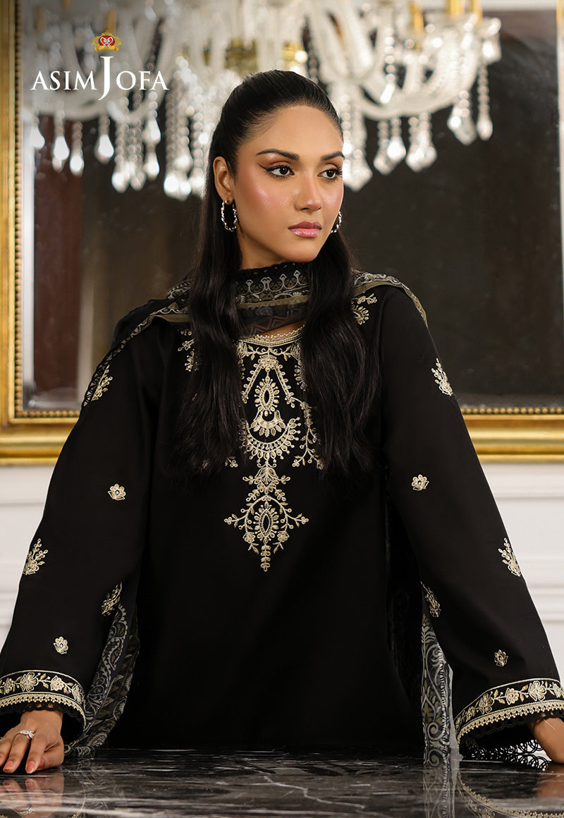 Monochrome by Asim Jofa Unstitched 3 Piece Lawn AJMCH-09