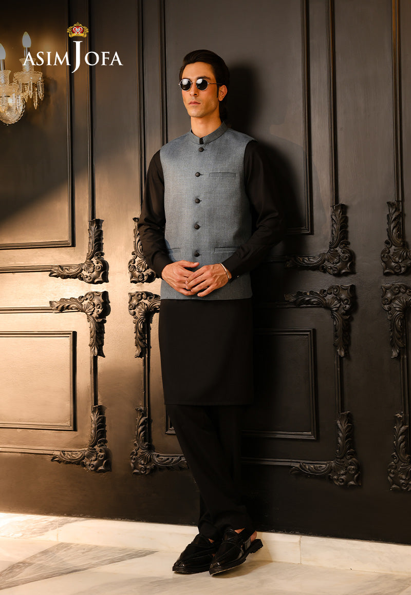 Asim Jofa  Ready To Wear Men Vol3 Ajmwc-02 Stitched Waistcoat 1 Pc