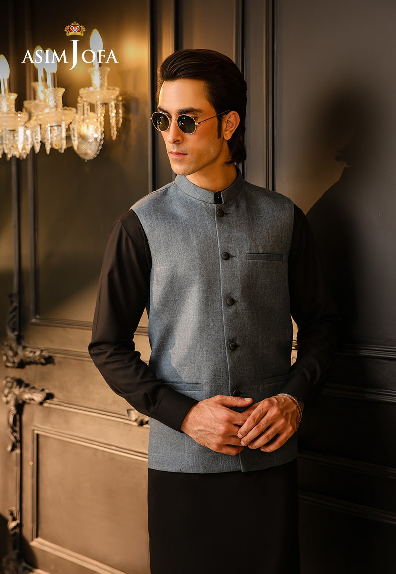 Asim Jofa  Ready To Wear Men Vol3 Ajmwc-02 Stitched Waistcoat 1 Pc