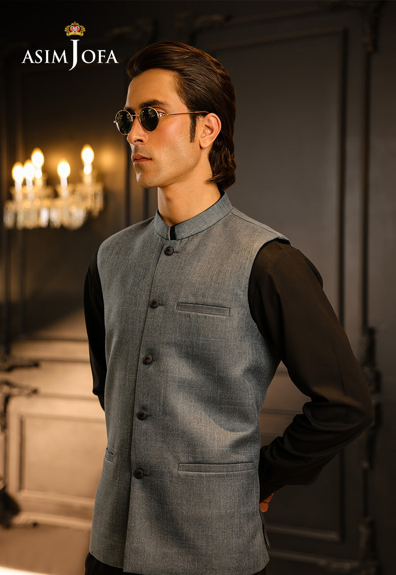 Asim Jofa  Ready To Wear Men Vol3 Ajmwc-02 Stitched Waistcoat 1 Pc