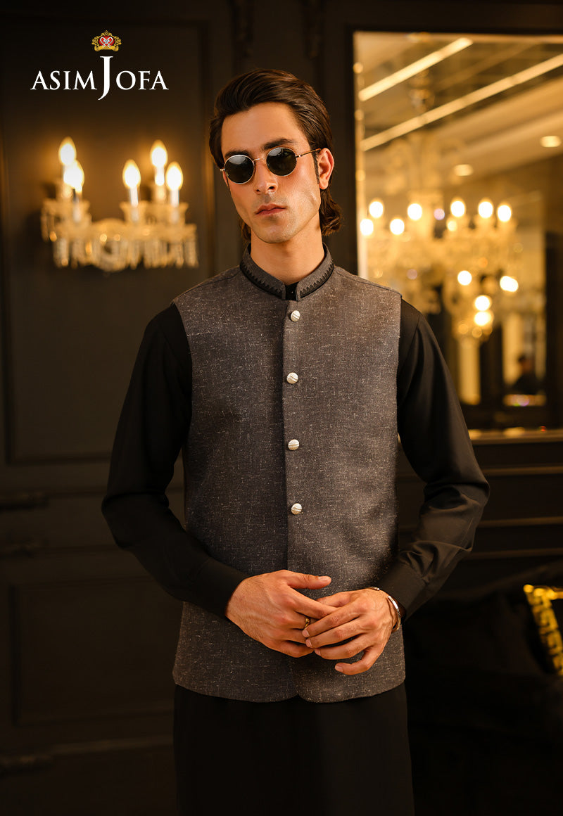 Asim Jofa  Ready To Wear Men Vol3 Ajmwc-05 Stitched Waistcoat 1 Pc