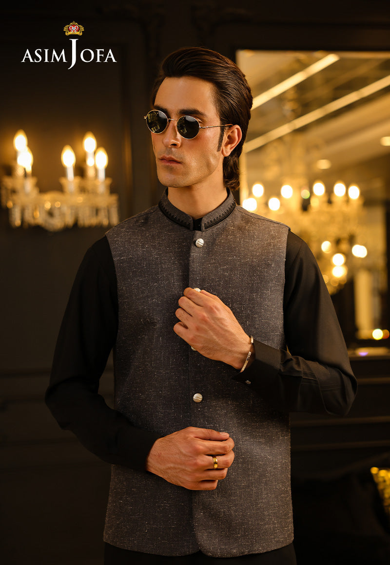 Asim Jofa  Ready To Wear Men Vol3 Ajmwc-05 Stitched Waistcoat 1 Pc