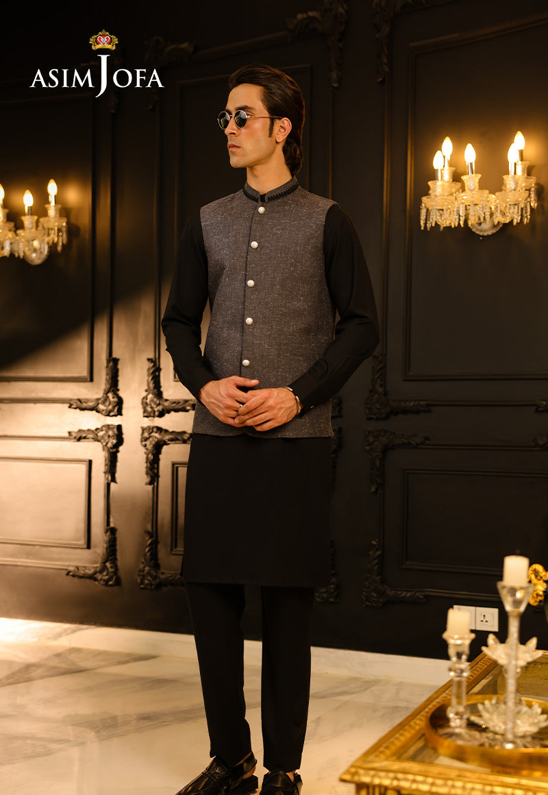 Asim Jofa  Ready To Wear Men Vol3 Ajmwc-05 Stitched Waistcoat 1 Pc