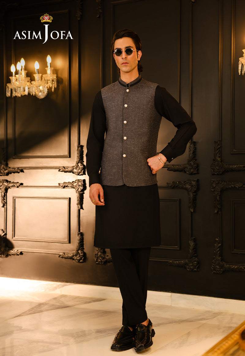 Asim Jofa  Ready To Wear Men Vol3 Ajmwc-05 Stitched Waistcoat 1 Pc